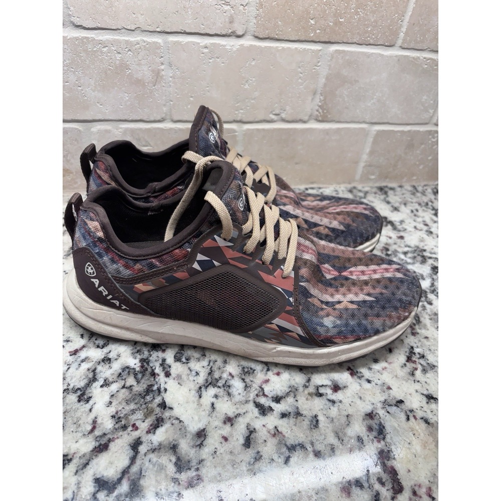 Ariat Fuse Neutral Blanket Print Wmn's Athletic Shoes 8B Southwest Aztec - Picture 4 of 8
